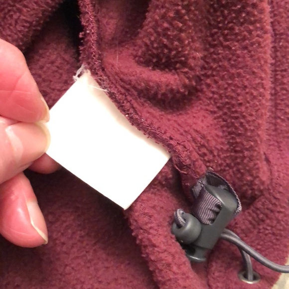 Vintage Board Dokter Thick Fleece Hoodie Burgundy Hooded Toggles Youth L  - #404 - Picture 10 of 12
